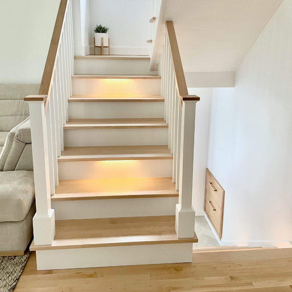 éclairages LED d'escaliers intérieurs