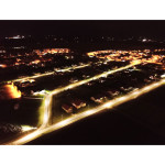 LED street lights for roads and parking lots