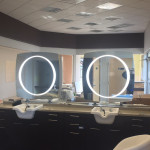 lumières LED de salon de coiffure