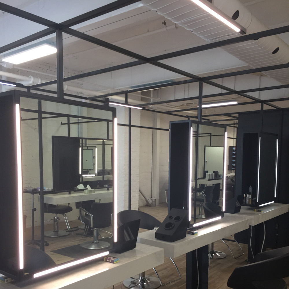 lumières LED de salon de coiffure