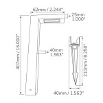LUMINAIRE D'EXTÉRIEUR LED LUNA