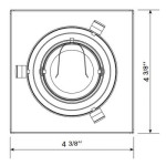GU10 TRIM - SQUARE/SHOWER