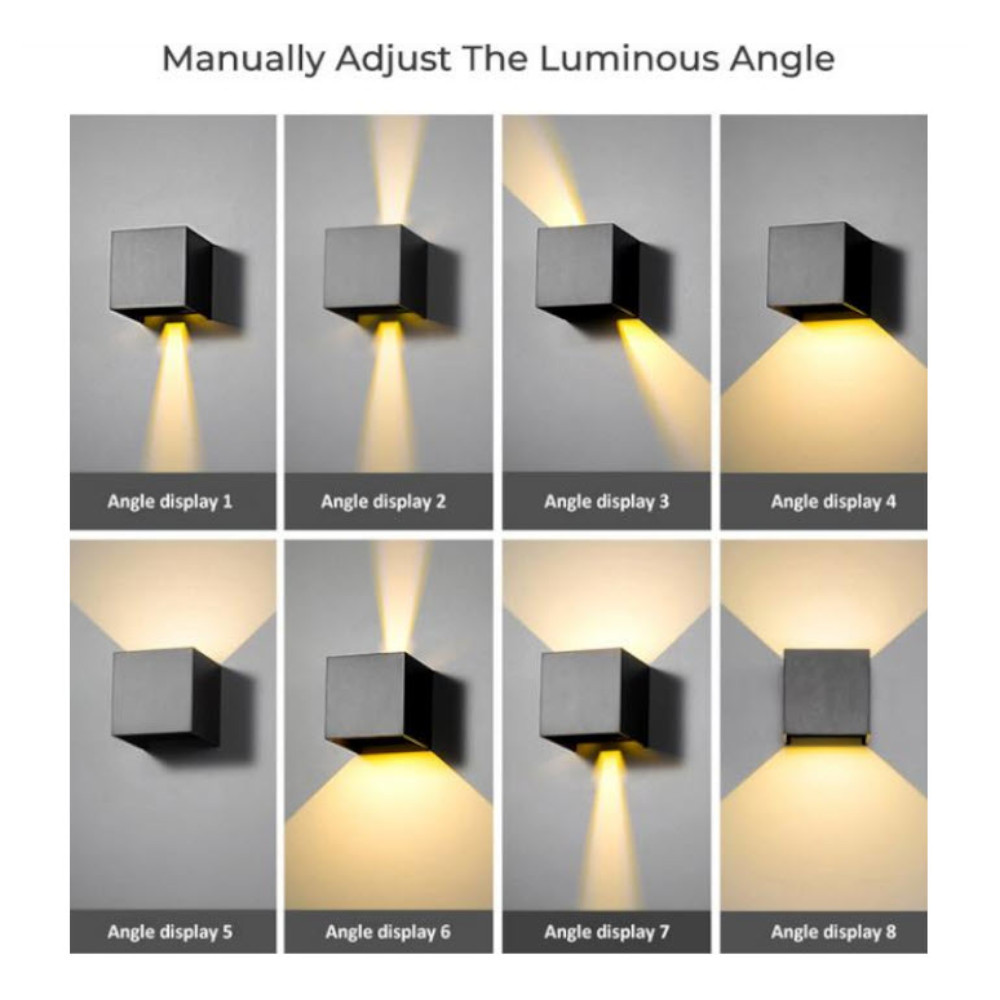 LUMINAIRE MURAL LED EXTÉRIEUR AJUSTABLE