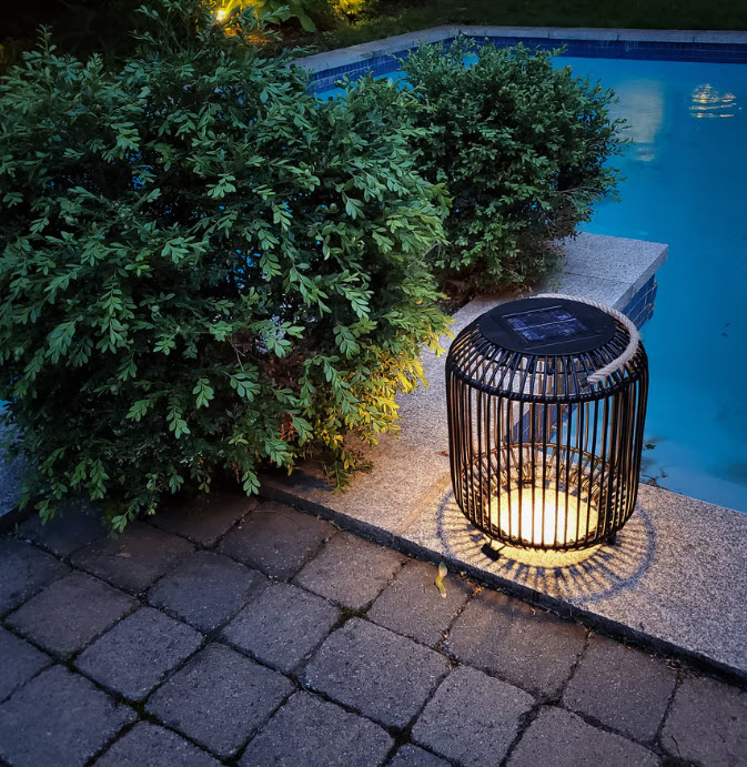 LUMINAIRE LED SOLAIRE TULUM - 15''