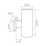 LUMINAIRE MURAL LED EXTÉRIEUR 10'' (BIDIRECTIONNEL)