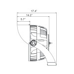 PROJECTEUR LED TERRAIN SPORTIF 5000K 120-347V 300W-400W-500W-600W