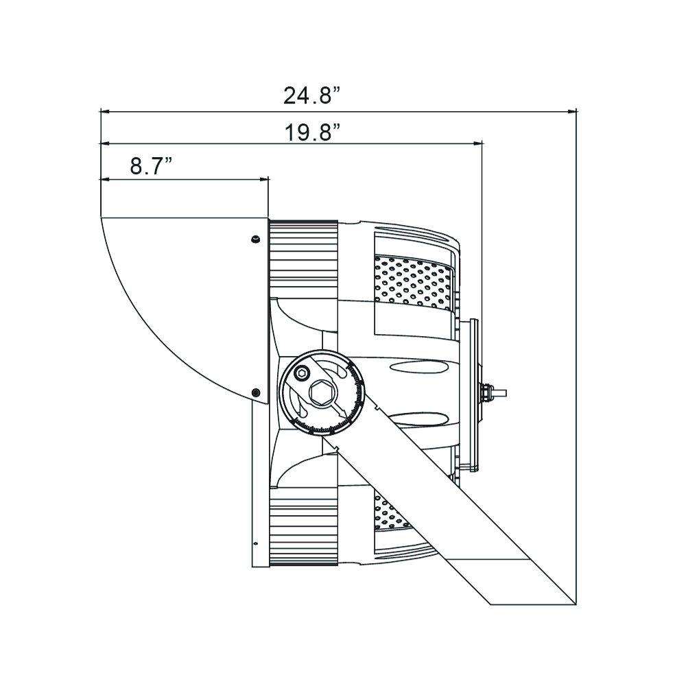 PROJECTEUR LED TERRAIN SPORTIF 5000K 120-347V 700W-800W-900W-1000W