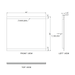 MIROIR LED PARIS GIVRÉ RÉTRO-ÉCLAIRÉ