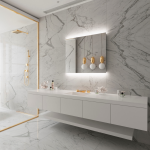 MIROIR LED PARIS GIVRÉ RÉTRO-ÉCLAIRÉ