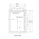 MIROIR LED RECTANGLE GIVRÉ RÉTRO-ÉCLAIRÉ