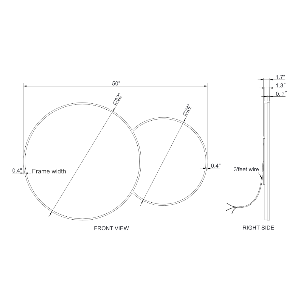 BUBBLE HARMONY LED MIRROR