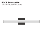 2' 5CCT BATHROOM LIGHT FIXTURE