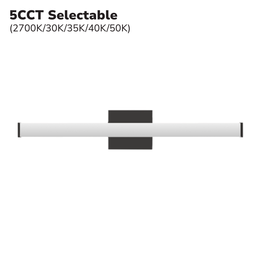 LUMINAIRE SALLE DE BAIN 2' 5CCT CARRÉ