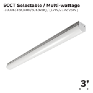 WRAPAROUND LINEAR FIXTURE 3' 5CCT (MW)