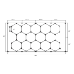 HEXAGONAL LED CEILING LIGHT 6500K (14 HEXS)