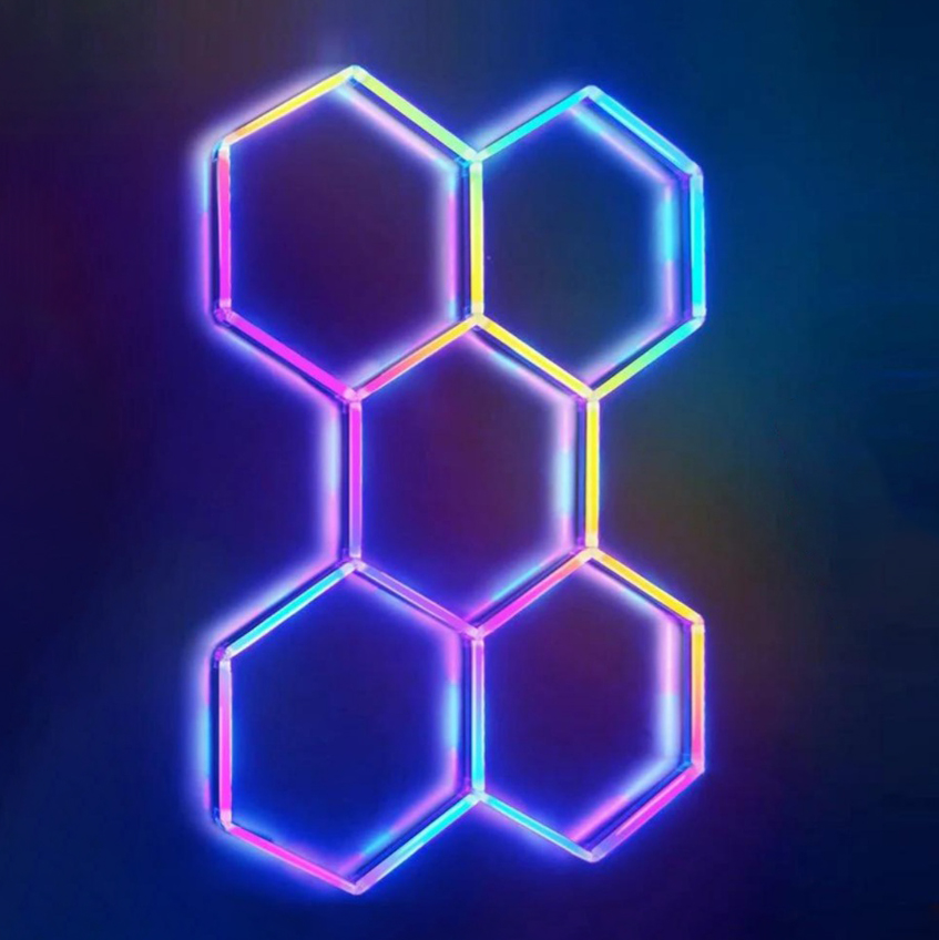 HEXAGONAL LED CEILING LIGHT RGB (14 HEXS)