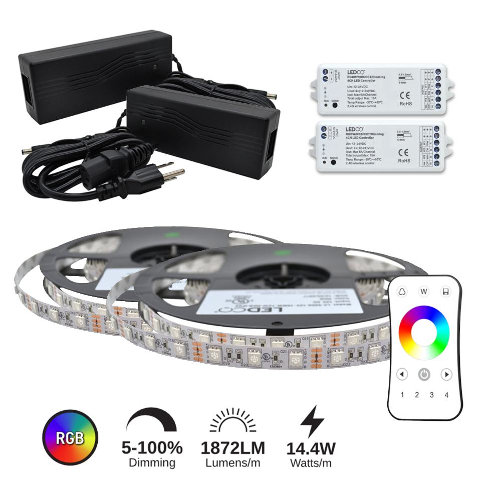 Kit de Démarrage - 10M de Ruban LED RGB-W (30K)