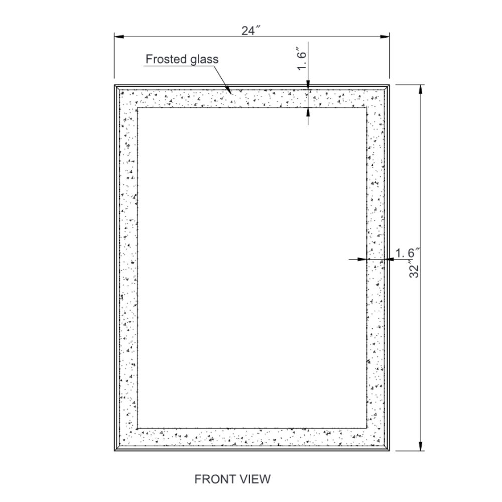 CHIC RECTANGLE LED MIRROR