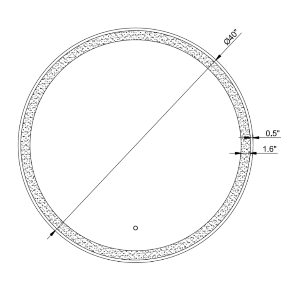 GHOST ROUND LED MIRROR