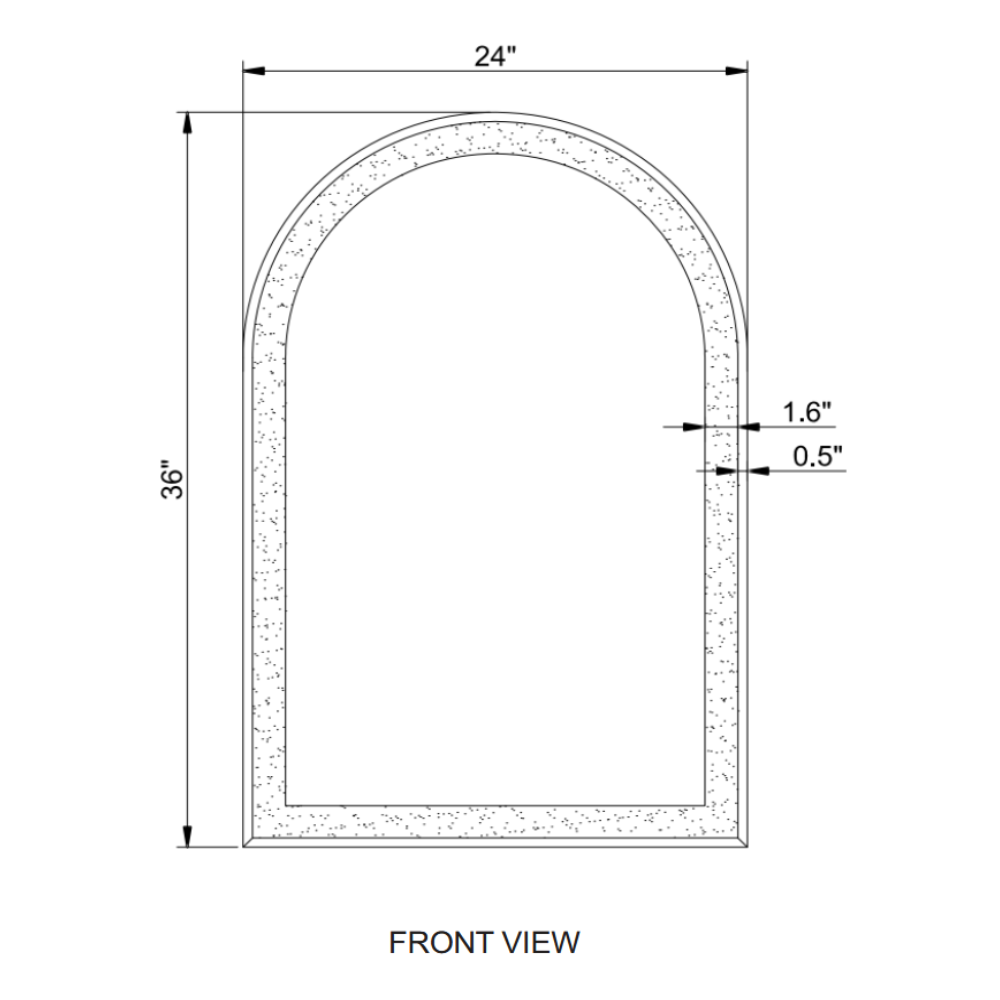 CHIC ARCH LED MIRROR