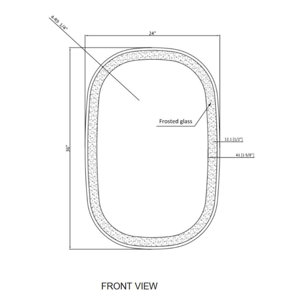 CHIC OVAL LED MIRROR