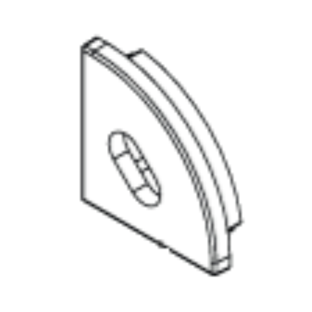 ENDCAP (1X) #90 FINISHING (STANDARD) – (WITH HOLE)