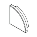 EMBOUT (1X) DE FINITION #90 NOIR (STANDARD) - (SANS TROU)