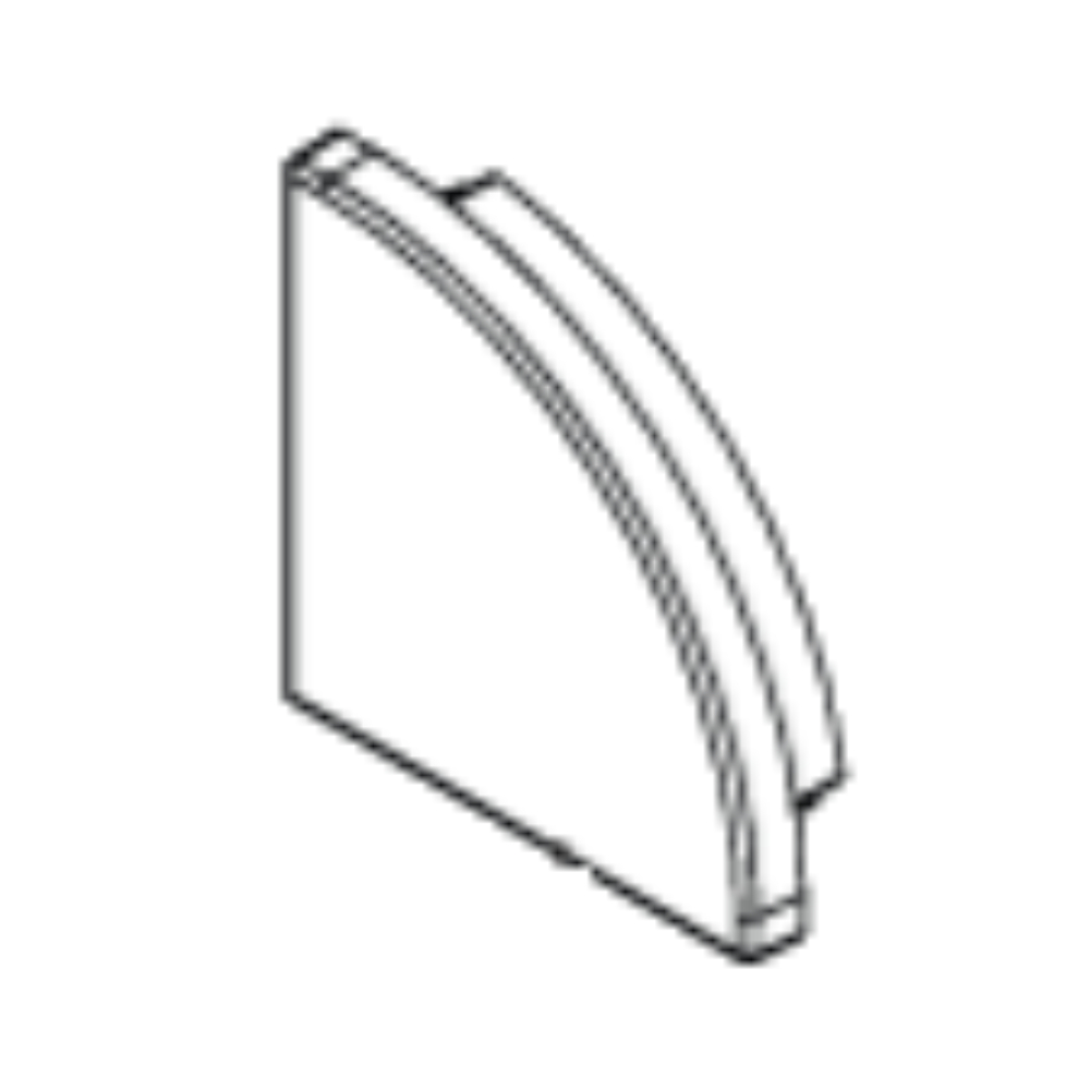 ENDCAP (1X) #90 FINISHING (STANDARD) – (WITHOUT HOLE) BLACK