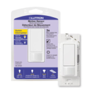 LUTRON MAESTRO OCCUPANCY SENSOR SWITCH INDOOR 120 VAC - WHITE