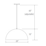 20'' SUSPENDED CEILING LIGHT FOR KITCHEN ISLANDS