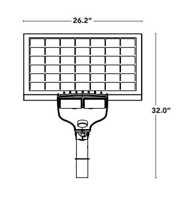 HYBRID SOLAR LED SPOTLIGHT 30W CCT