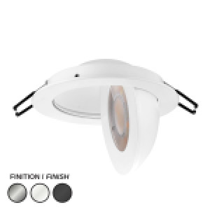 SWIVEL LED RECESSED 4'' DLS ROUND - 9W