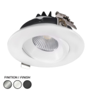 SWIVEL LED RECESSED 4'' DLS-HP ROUND - 15W
