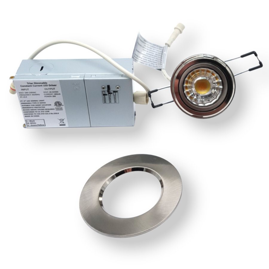 LED RECESSED 3" DLX ROUND - 8W