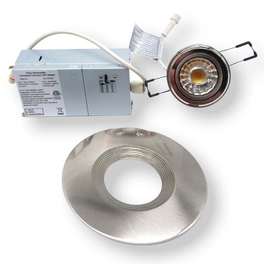 LED RECESSED 4" DLX ROUND - 8W