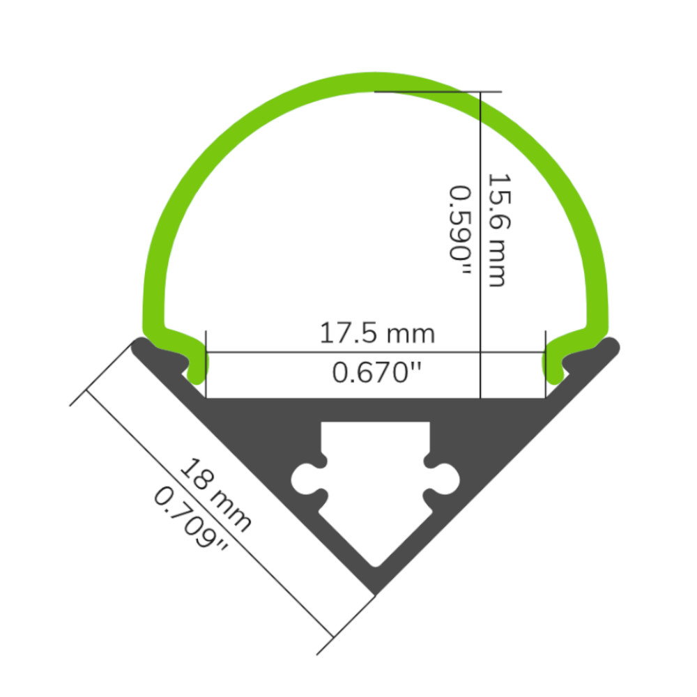 8' PROFILÉ ALUMINIUM #90