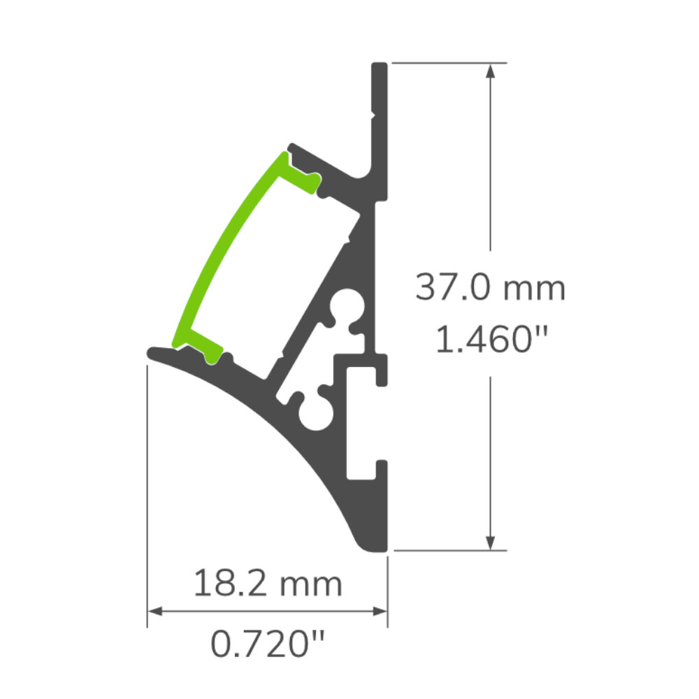 8' PROFILE ALUMINIUM #165