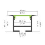 8' PROFILÉ ALUMINIUM #88