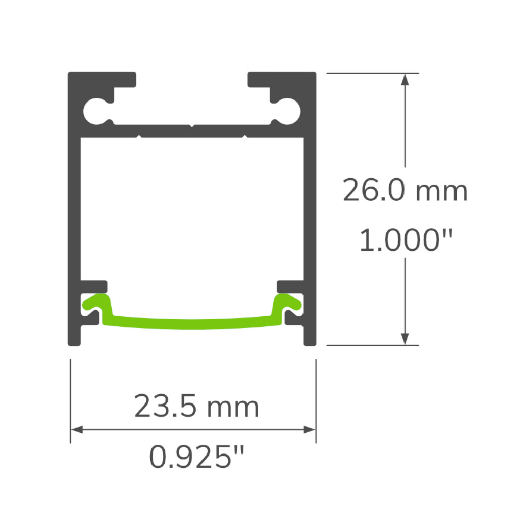 8' PROFILE ALUMINIUM #145